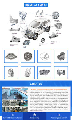 Pièces moulées sur mesure en aluminium sous pression pour composants métalliques automobiles de haute précision
