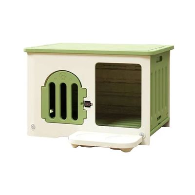 Matériau principal Feuille de toit en fer en plastique pour animaux de compagnie Maison de chien pour gros chiens Couleur personnalisée Chienne de luxe intérieure / extérieure