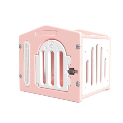 Matériau principal Feuille de toit en fer en plastique pour animaux de compagnie Maison de chien pour gros chiens Couleur personnalisée Chienne de luxe intérieure / extérieure