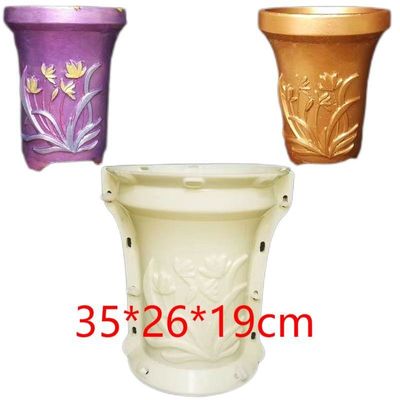 Conception personnalisée Matériau ABS Moule de pot de fleurs en béton avec plus de 100 fois la durée de vie du moule