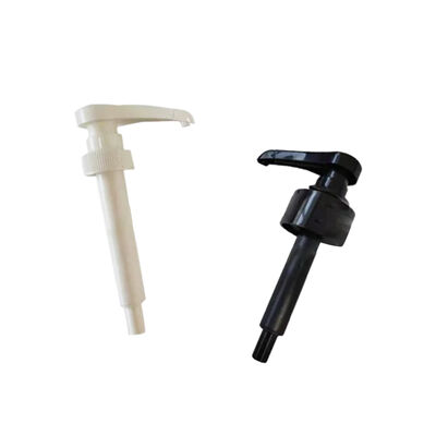 Tête de pompe à lotion en plastique avec conception de bec long pour une distribution précise et une finition noire