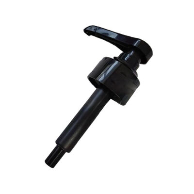 Tête de pompe à lotion en plastique avec conception de bec long pour une distribution précise et une finition noire