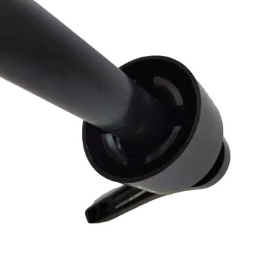 Tête de pompe à lotion en plastique avec conception de bec long pour une distribution précise et une finition noire